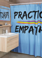 Shower Curtain, Rainbow Logo-Home Decor-Practice Empathy