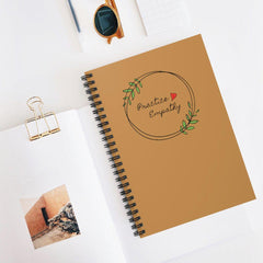 Spiral Notebook, Olive Branch Logo-Paper products-Practice Empathy