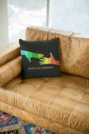 Spun Polyester Square Pillow, My Hand to Yours-Home Decor-Practice Empathy