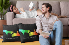 Spun Polyester Square Pillow, My Hand to Yours-Home Decor-Practice Empathy