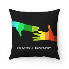 Spun Polyester Square Pillow, My Hand to Yours-Home Decor-Practice Empathy
