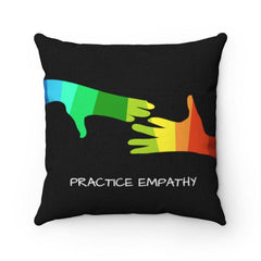 Spun Polyester Square Pillow, My Hand to Yours-Home Decor-Practice Empathy