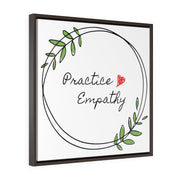 Square Framed Premium Gallery Wrap Canvas, Olive Branch Logo-Canvas-Practice Empathy
