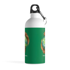 Stainless Steel Water Bottle, Nourishing Home, forest green-Mug-Practice Empathy