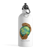 Stainless Steel Water Bottle, Nourishing Home, white-Mug-Practice Empathy