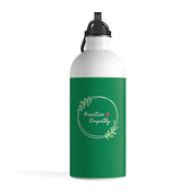 Stainless Steel Water Bottle, Olive Branch Logo, forest green-Mug-Practice Empathy