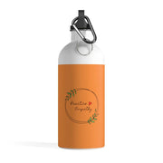 Stainless Steel Water Bottle, Olive Branch Logo, orange-Mug-Practice Empathy