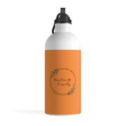 Stainless Steel Water Bottle, Olive Branch Logo, orange-Mug-Practice Empathy