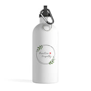 Stainless Steel Water Bottle, Olive Branch Logo, white-Mug-Practice Empathy