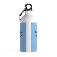 Stainless Steel Water Bottle, Rainbow Logo, Carolina blue-Mug-Practice Empathy