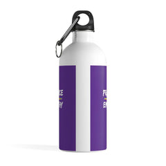 Stainless Steel Water Bottle, Rainbow Logo, dark purple-Mug-Practice Empathy