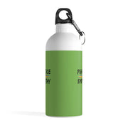 Stainless Steel Water Bottle, Rainbow Logo, green apple-Mug-Practice Empathy