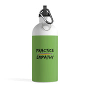 Stainless Steel Water Bottle, Rainbow Logo, green apple-Mug-Practice Empathy
