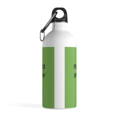 Stainless Steel Water Bottle, Rainbow Logo, green apple-Mug-Practice Empathy