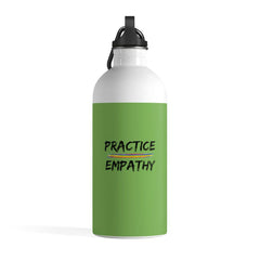 Stainless Steel Water Bottle, Rainbow Logo, green apple-Mug-Practice Empathy