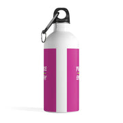Stainless Steel Water Bottle, Rainbow Logo, magenta-Mug-Practice Empathy