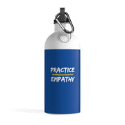 Stainless Steel Water Bottle, Rainbow Logo, royal blue-Mug-Practice Empathy