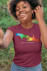 Women's The Boyfriend Tee, My Hand to Yours-Practice Empathy