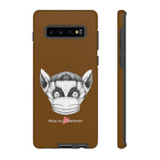 Tough Phone Case, Lenny the Lemur, chocolate brown-Phone Case-Practice Empathy