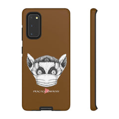 Tough Phone Case, Lenny the Lemur, chocolate brown-Phone Case-Practice Empathy