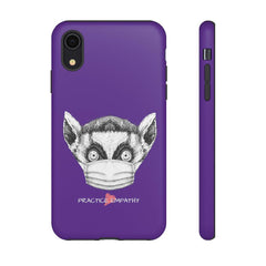 Tough Phone Case, Lenny the Lemur, dark purple-Phone Case-Practice Empathy