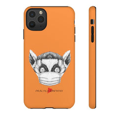 Tough Phone Case, Lenny the Lemur, light orange-Phone Case-Practice Empathy