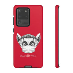 Tough Phone Case, Lenny the Lemur, red-Phone Case-Practice Empathy