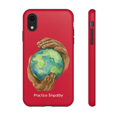 Tough Phone Case, Nourishing Home, Deep Red-Phone Case-Practice Empathy