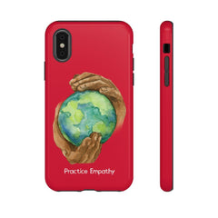 Tough Phone Case, Nourishing Home, Deep Red-Phone Case-Practice Empathy