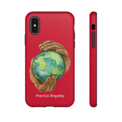 Tough Phone Case, Nourishing Home, Deep Red-Phone Case-Practice Empathy