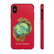 Tough Phone Case, Nourishing Home, Deep Red-Phone Case-Practice Empathy