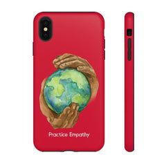 Tough Phone Case, Nourishing Home, Deep Red-Phone Case-Practice Empathy