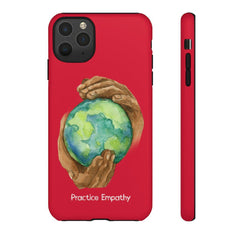 Tough Phone Case, Nourishing Home, Deep Red-Phone Case-Practice Empathy