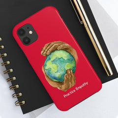 Tough Phone Case, Nourishing Home, Deep Red-Phone Case-Practice Empathy