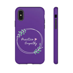 Tough Phone Case, Olive Branch Logo, Dark Purple-Phone Case-Practice Empathy