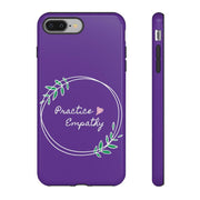 Tough Phone Case, Olive Branch Logo, Dark Purple-Phone Case-Practice Empathy