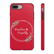 Tough Phone Case, Olive Branch Logo, Dark Red-Phone Case-Practice Empathy