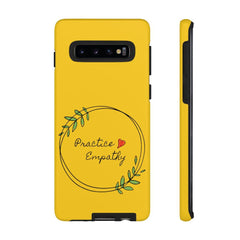 Tough Phone Case, Olive Branch Logo, Yellow-Phone Case-Practice Empathy