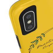 Tough Phone Case, Olive Branch Logo, Yellow-Phone Case-Practice Empathy