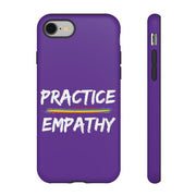 Tough Phone Case, Rainbow Logo, Dark Purple-Phone Case-Practice Empathy