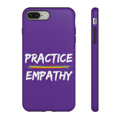 Tough Phone Case, Rainbow Logo, Dark Purple-Phone Case-Practice Empathy
