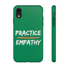 Tough Phone Case, Rainbow Logo, Forest Green-Phone Case-Practice Empathy