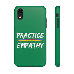 Tough Phone Case, Rainbow Logo, Forest Green-Phone Case-Practice Empathy