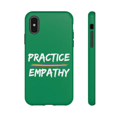 Tough Phone Case, Rainbow Logo, Forest Green-Phone Case-Practice Empathy