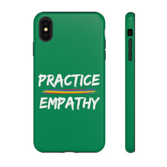 Tough Phone Case, Rainbow Logo, Forest Green-Phone Case-Practice Empathy