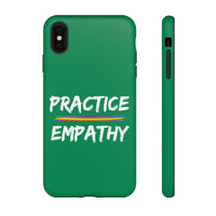 Tough Phone Case, Rainbow Logo, Forest Green-Phone Case-Practice Empathy
