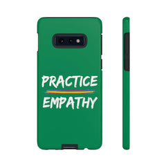 Tough Phone Case, Rainbow Logo, Forest Green-Phone Case-Practice Empathy
