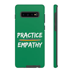 Tough Phone Case, Rainbow Logo, Forest Green-Phone Case-Practice Empathy