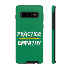 Tough Phone Case, Rainbow Logo, Forest Green-Phone Case-Practice Empathy