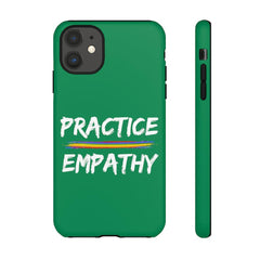 Tough Phone Case, Rainbow Logo, Forest Green-Phone Case-Practice Empathy